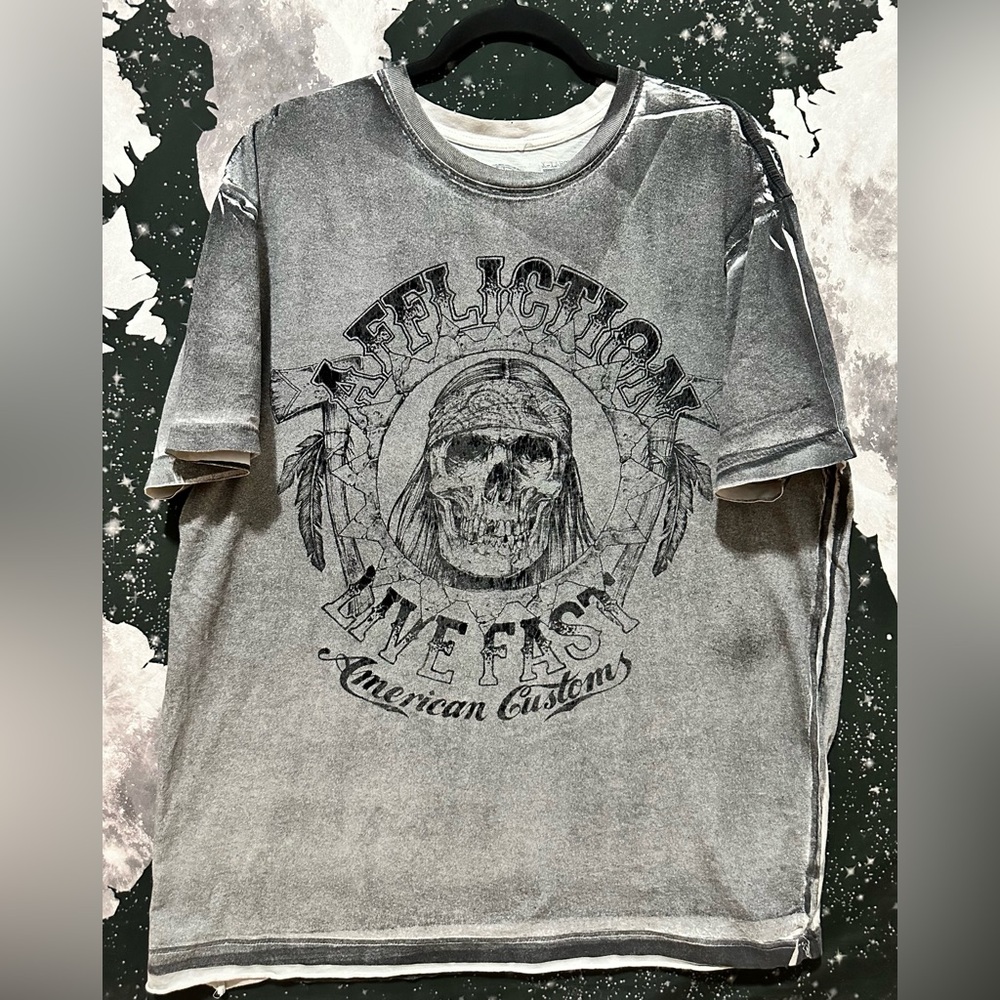 Affliction Live Fast American Customs Shirt